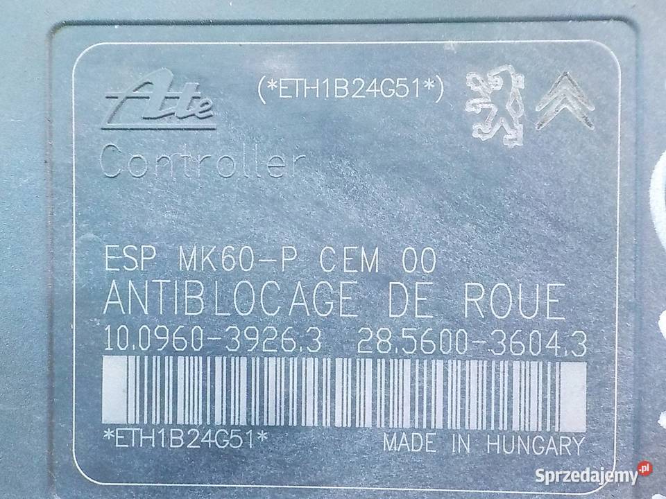 CITROEN DS3 16 VTI 11r HB 3D pompa ABS Suków