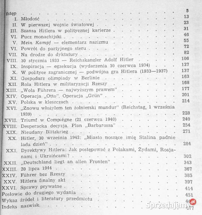 Adolf Hitler Biografia Fhrera Karol Grunberg Chełm sprzedam