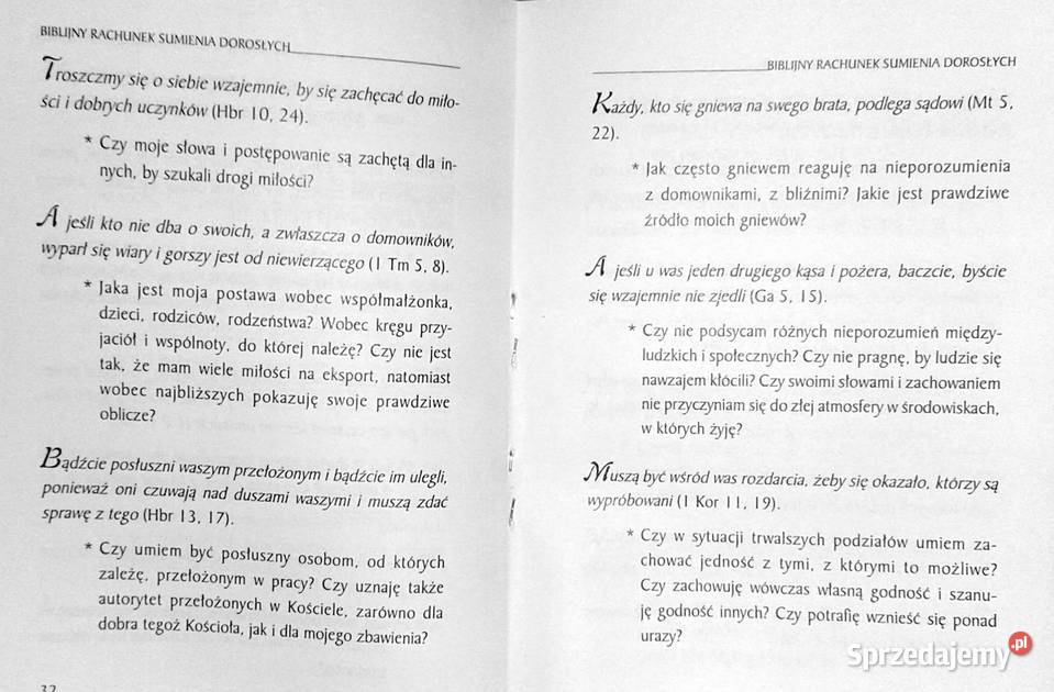 Biblijny rachunek sumienia dorosłych ks Janusz Pozostałe Chełm