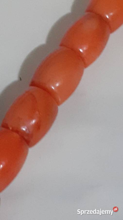 Naszyjnik koral antykwaryczny Zegarki i Biżuteria mazowieckie Siedlce