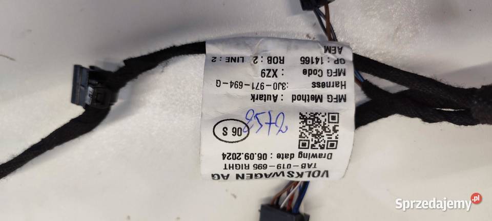 SKODA SUPERB 4 WIĄZKA DRZWI PRAWY TYŁ 3J0971694G dolnośląskie