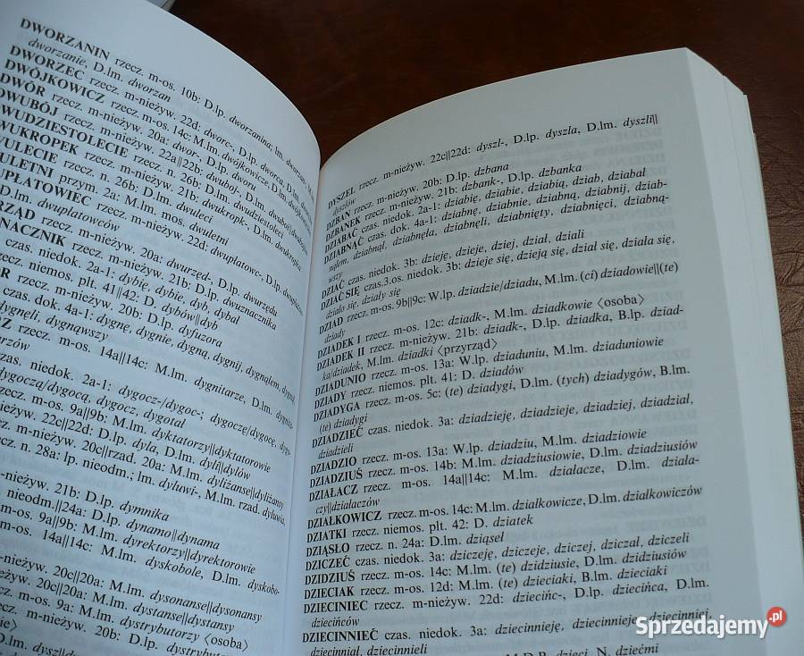 Mały słownik odmiany wyrazów trudnych Suwałki sprzedam