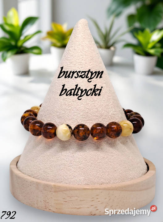Bransoletka z bursztynu bursztyn bałtycki kreda Warszawa