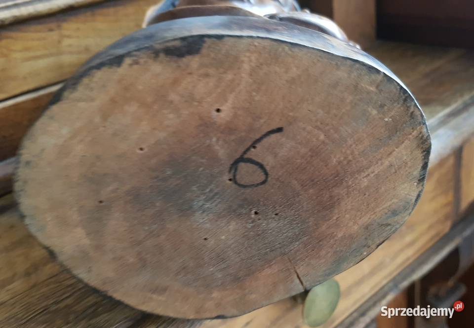 Rzeźba figura Madonna drewno lata 60 te Orneta