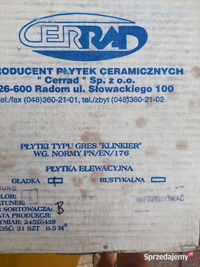 Sprzedam tanio nowe płytki elewacyjne gładkie Koszęcin