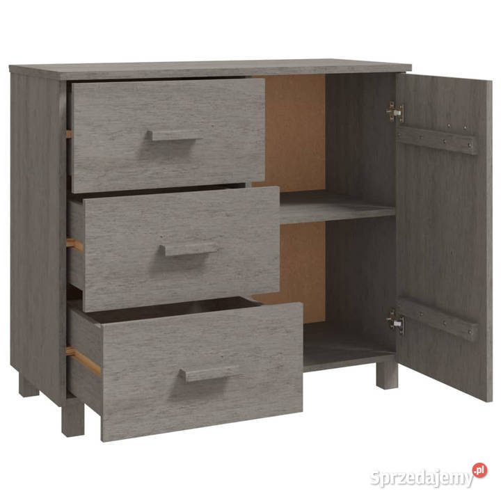 Szafka HAMAR jasnoszara 90x40x80 drewno sosnowe Warszawa