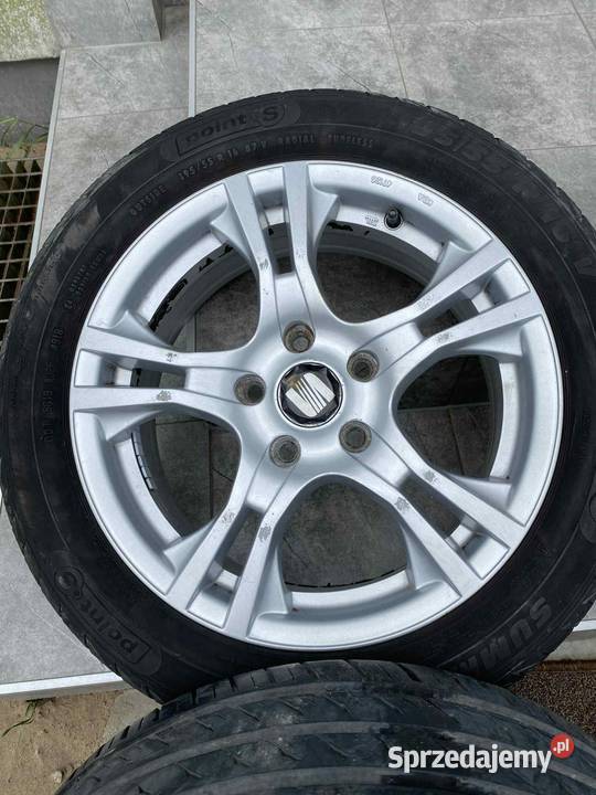 Felgi aluminiowe 16 5x100 opony VW SEAT AUDI Samochodowe Pionki