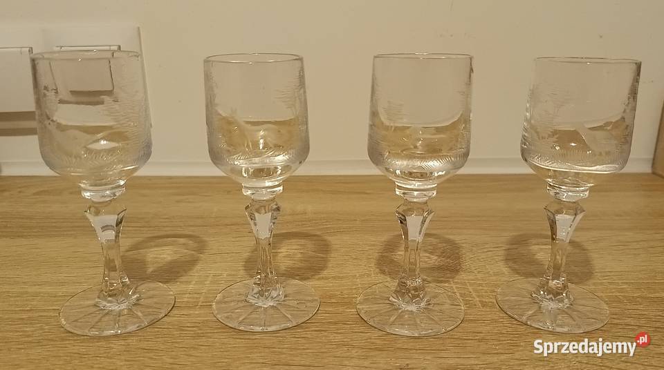 Kieliszki z grawerowanymi zwierzętami 4