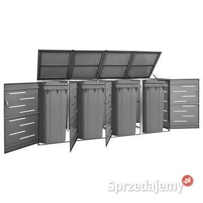 vidaXL Osłona na 4 kosze na śmieci 2765x775x1125