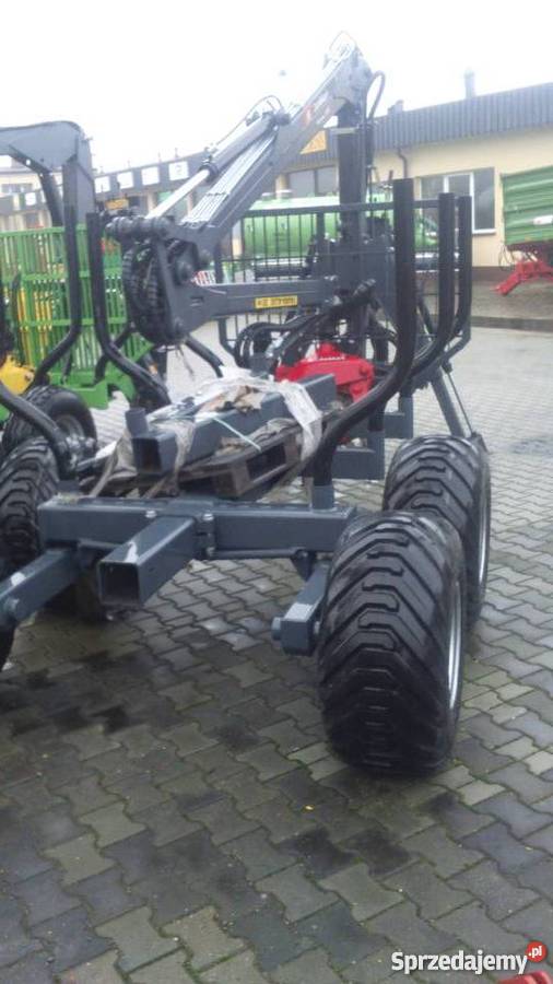 Przyczepa do zrywki Junkkari Patruuna 9 Żuraw pełny VAT Trzebielino