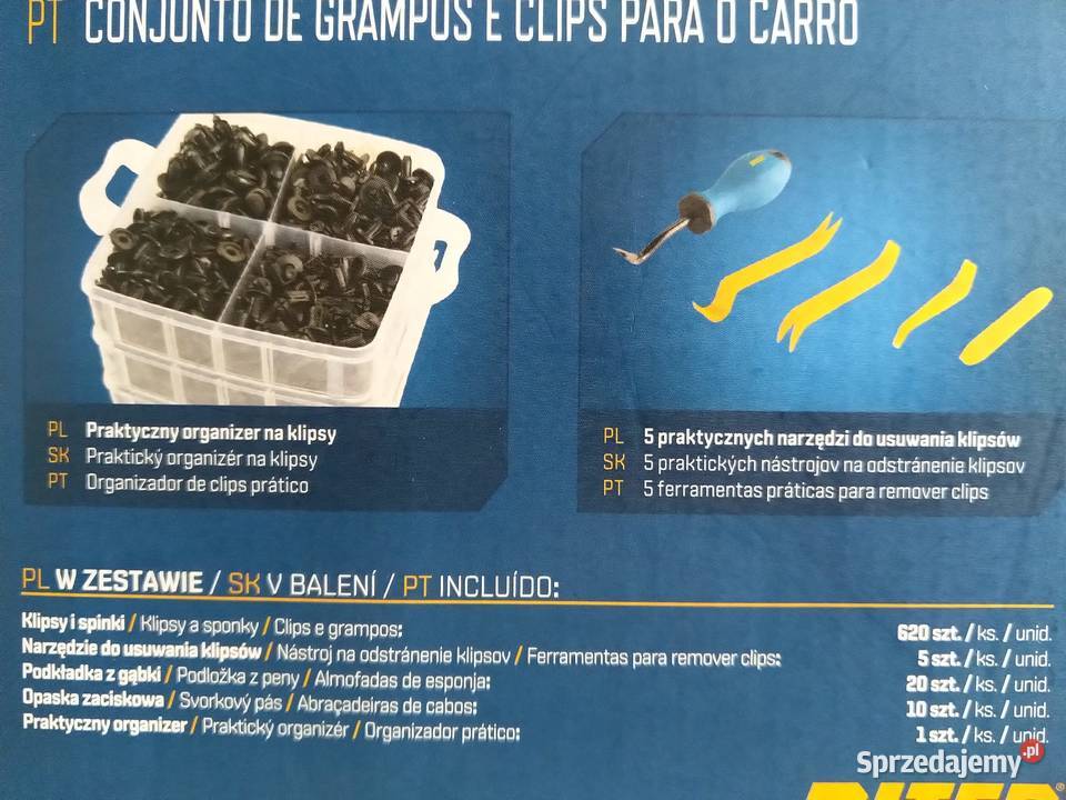 NAJTANIEJ Zestaw Spinek i Klipsów Do Auta 655X Pozostałe Zabrze