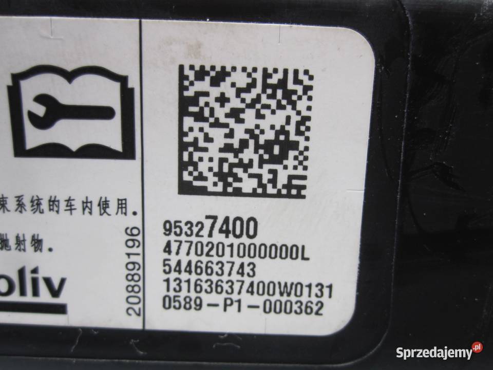 MOKKA 18r kurtyna lewa 95327400 Poduszki powietrzne