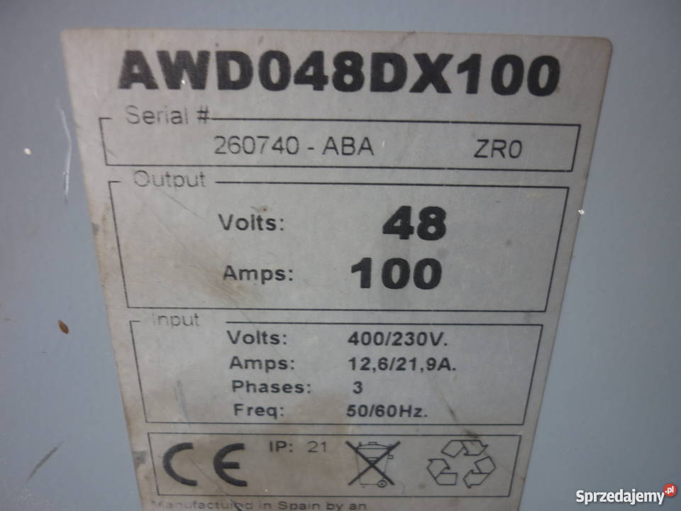 prostownik wozka widlowego Tecnys Koniaczów