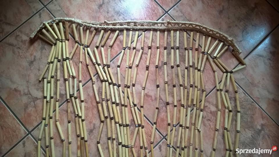 Zasłona kotara z naturalnego bambusa bambusowa Kluczbork