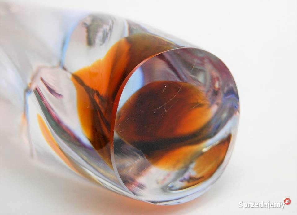 Wazon i popielniczka szkło kryształ Bohemia Wazony