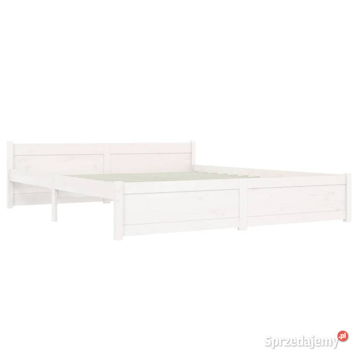 Rama łóżka biała lite drewno 160 x 200 WM815055 Warszawa