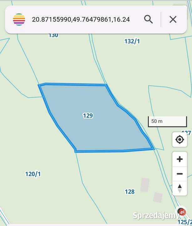 Działka z lasem 082ar Siekierczyna sprzedam
