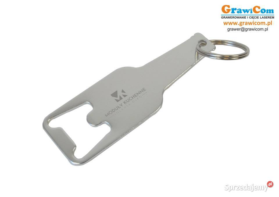 Otwieracz reklamowy logo grawer 100 srebrny podkarpackie Leżajsk