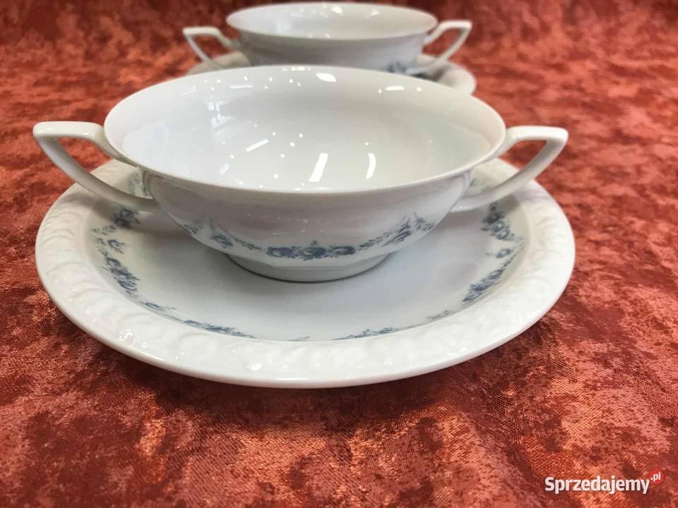 Bulionowki Rosenthal Maria Rosenkante Blau 3 świętokrzyskie Kielce sprzedam