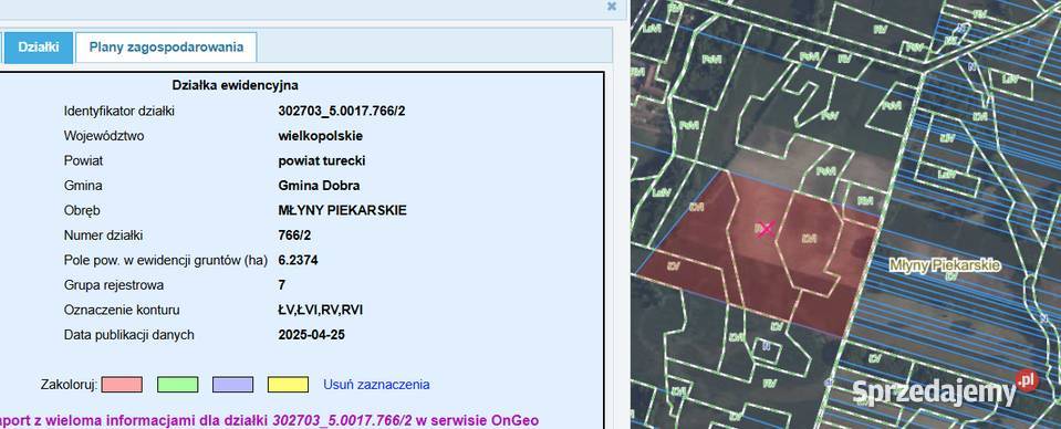 Młyny Piekarskie gmDobradziałka rolna na