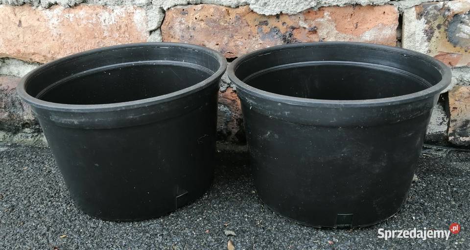 Doniczki produkcyjne czarne 2L 18 TWARDE 2 L śląskie Siewierz