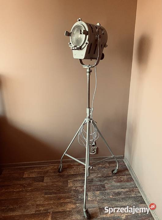 Lampa zabytek teatralno filmowy PRL Vintage loft Poznań