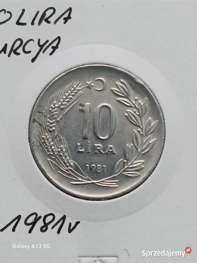10 Lira Turcja 1981 r Konin sprzedam