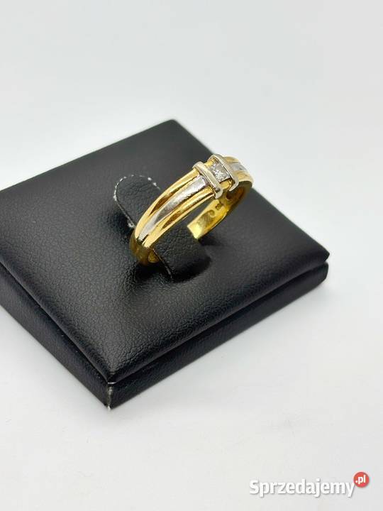 Złoty pierścionek pr 750 566g Rozmiar 16 z Elbląg