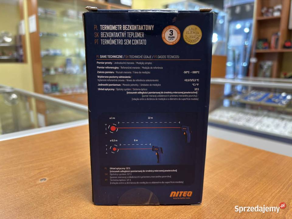 Termometr Bezkontaktowy NITEO NCT031325 Elbląg sprzedam