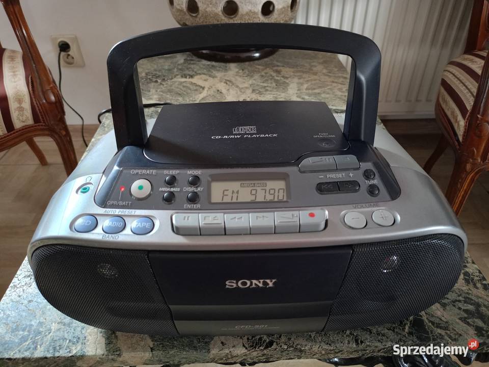 Radio Magnetofon CD SONY CFDS01 wielkopolskie Drawski Młyn