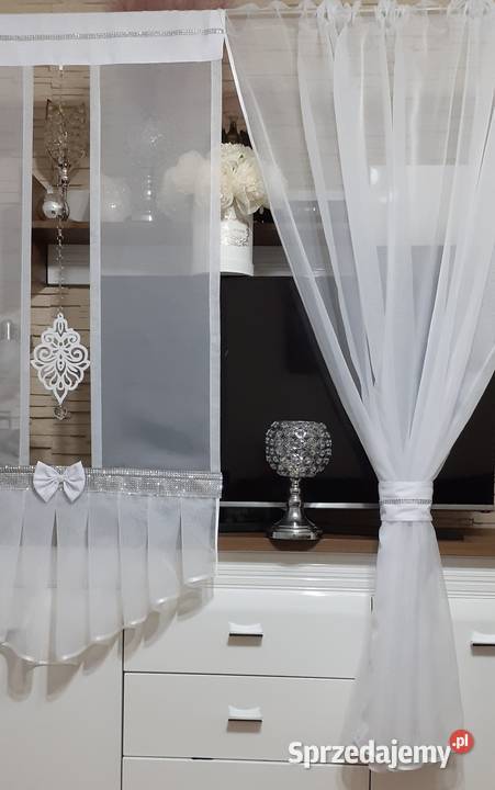 Firana panel z żabotem Wyposażenie wnętrz mazowieckie Mława