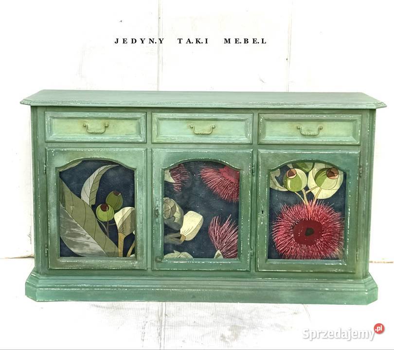 Komoda Turkusowa zieleń vintage shabby chic Meble Przeworsk