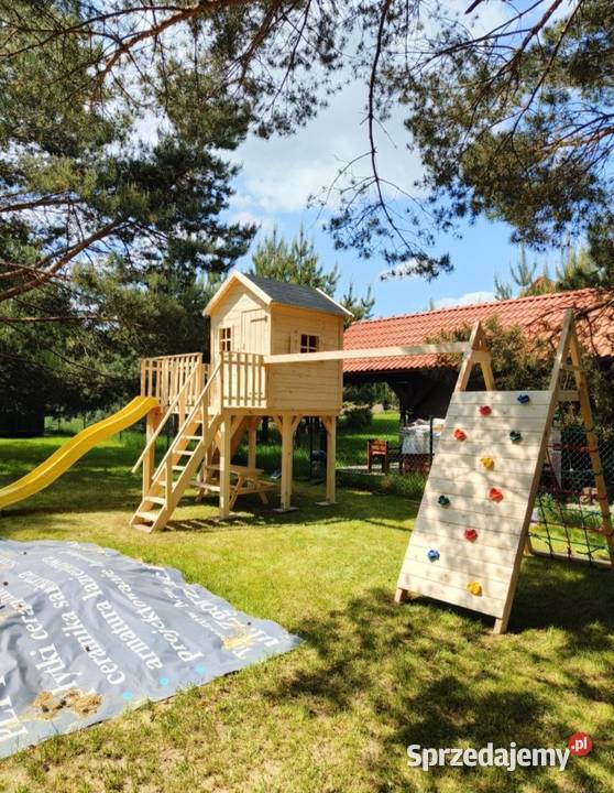 Plac zabaw duży domek dzieciŚlizg 3m ścianka Dla dzieci Bliżyn