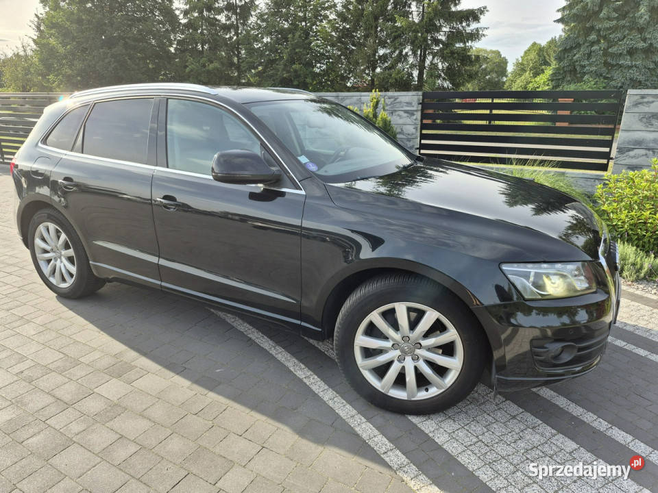 Audi Q5 xenon led navi chromy KAMERA ładny czarny lubelskie Drelów