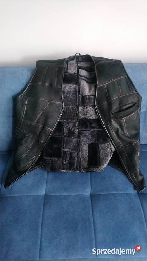 Kamizelka bezrekawnik meski skora owcza Białystok sprzedam