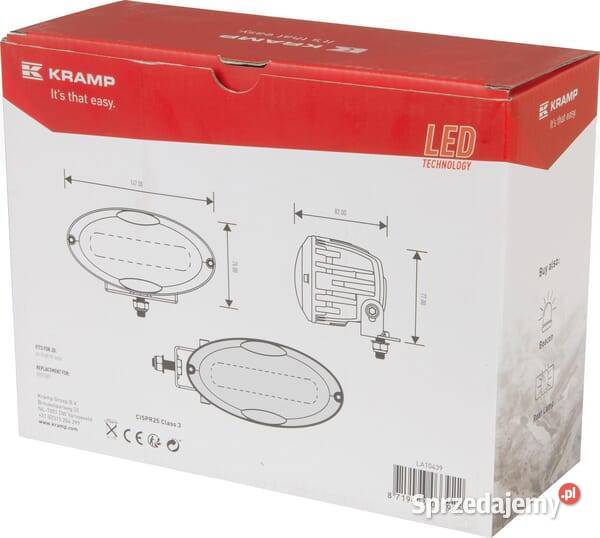 Lampa robocza LED do John Deere Kubota owalna Oświetlenie Kamionna