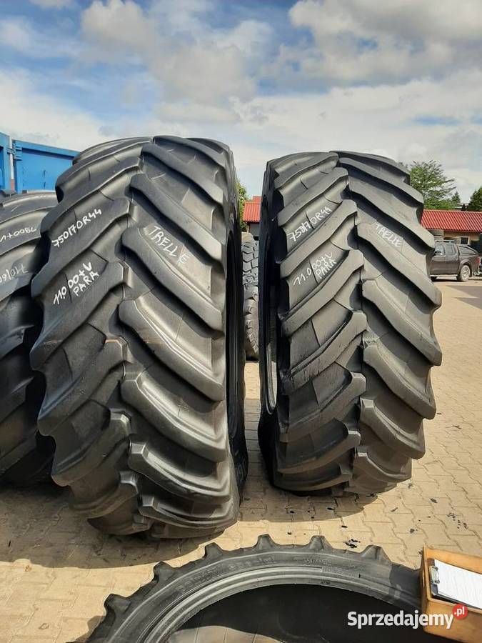 2x Opona używana rolnicza 75070R44 TRELLEBORG Zaścianki