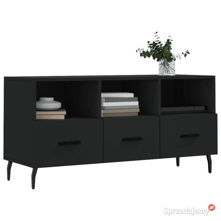 Szafka pod TV czarna 102x36x50 materiał mazowieckie Warszawa