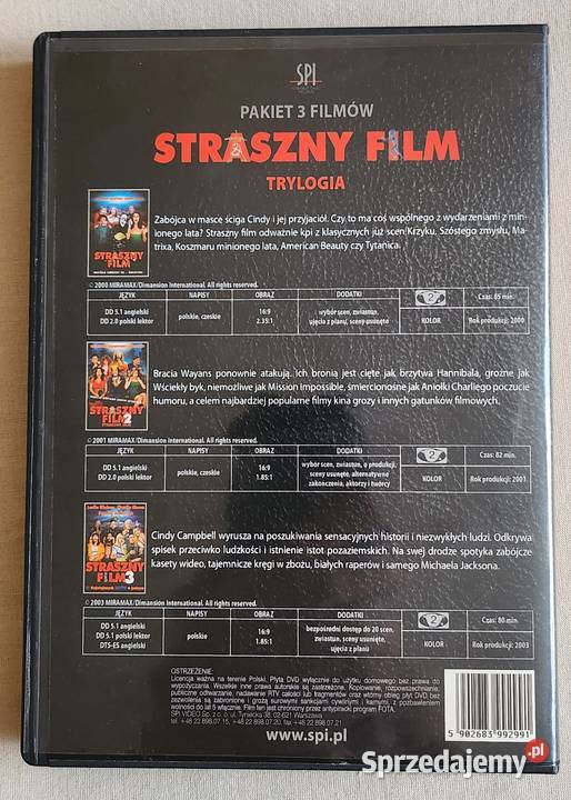 Straszny film pakiet 3 filmów lektor Filmy Warszawa