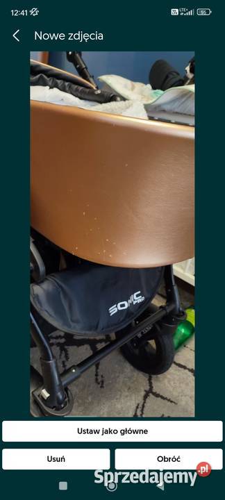 Dwa wózki verdi sonic plus pro 3w1 i Baobao żółty/złoty Lublin