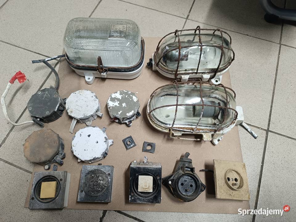Zabytkowe lampy gospodarcze puszki gniazdka podkarpackie Rzeszów