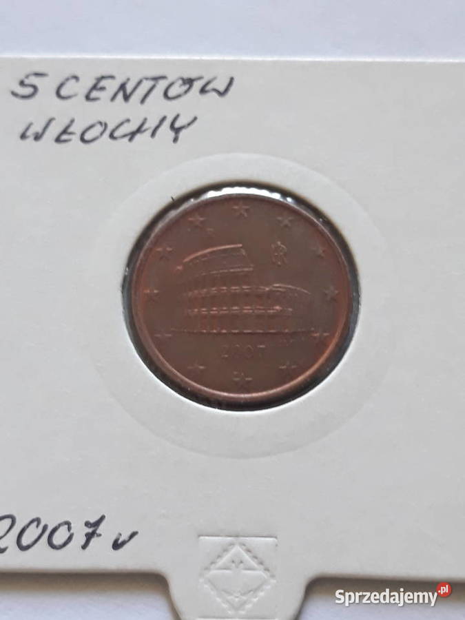 5 Eurocentów Włochy 2007 r Konin