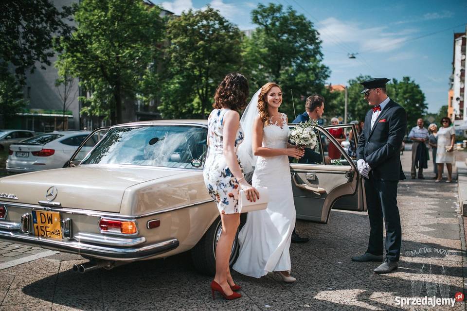 Zabytkowy amerykański Mercedes na Ślub dolnośląskie