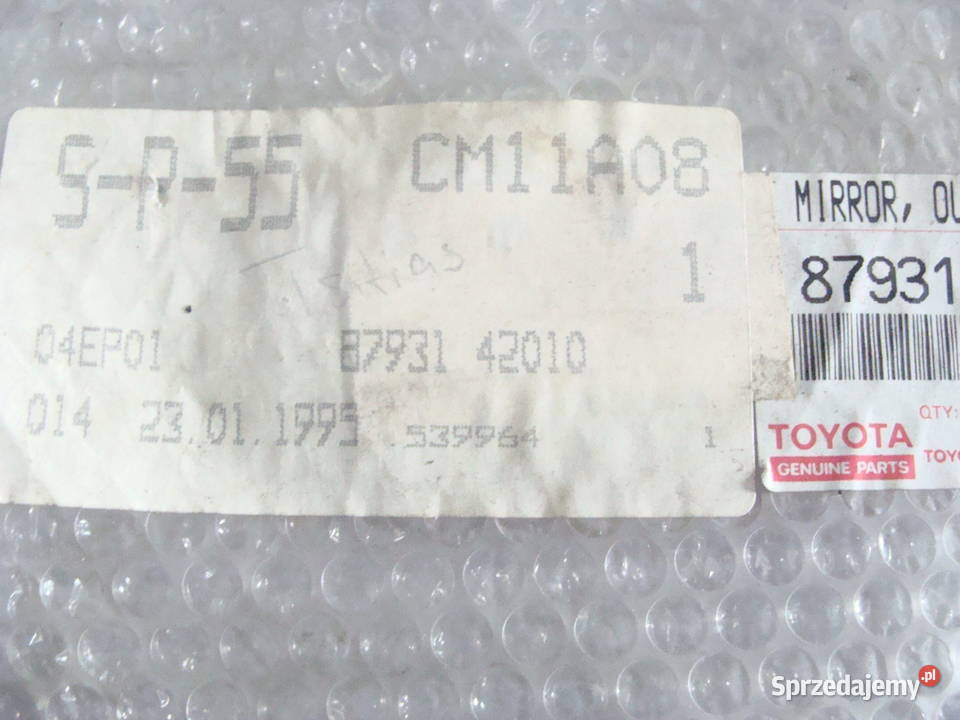 Toyota Camry wkład lusterka prawy 8793132382 zachodniopomorskie Goleniów