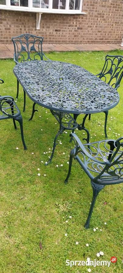 Unikatowy komplet mebli ogrodowych zestaw