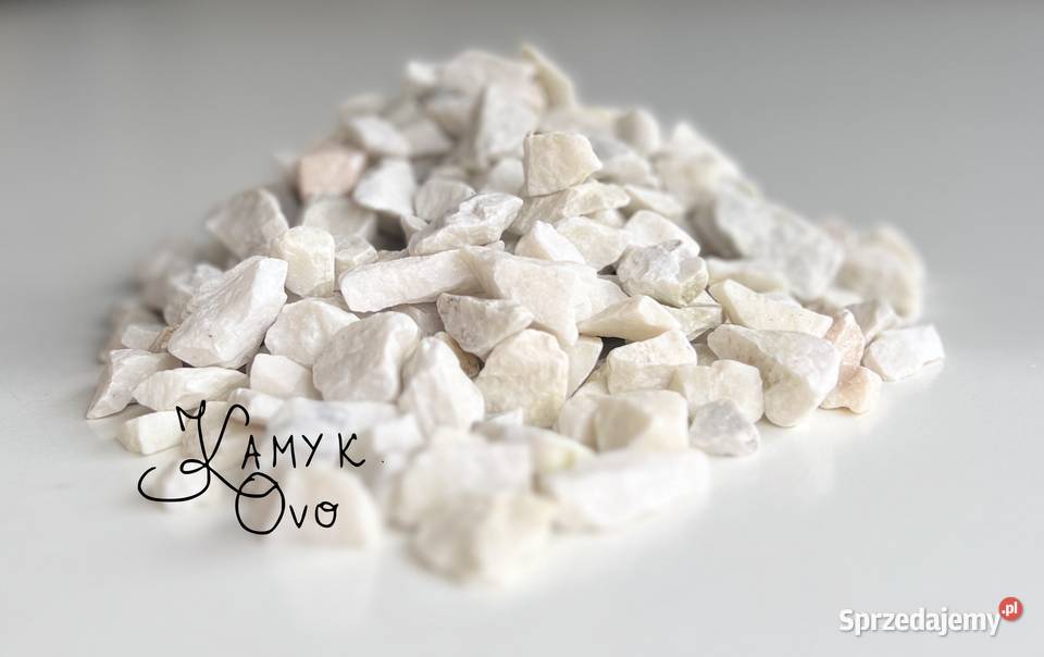 Biała Marianna Grys Ogrodowy Biały Kamień