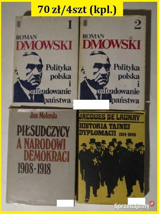 wojna Piłsudski Dmowski Endecja Polityka Książki naukowe i popularnonaukowe łódzkie