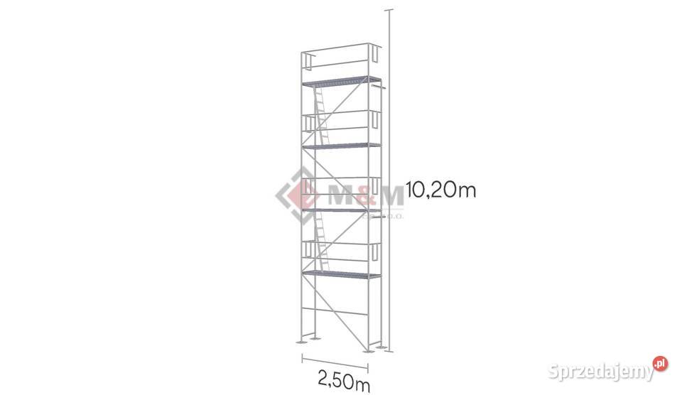NOWE Rusztowanie elewacyjne 255m2 Rusztowanie Stare Siołkowice