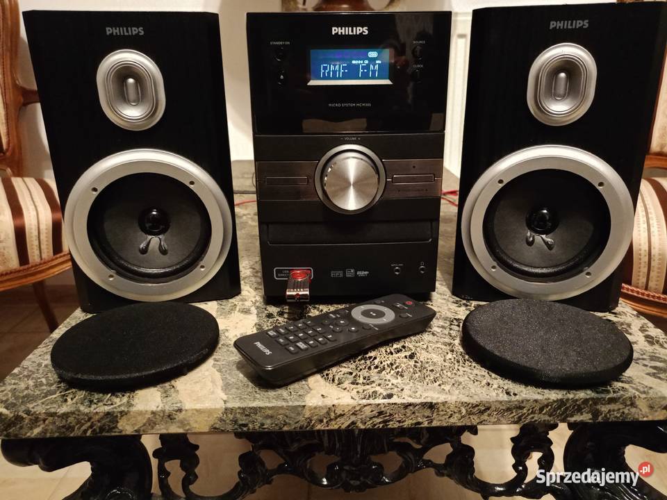 Wieża Philips USB Aux RDS Mp3 pilot wielkopolskie Drawski Młyn