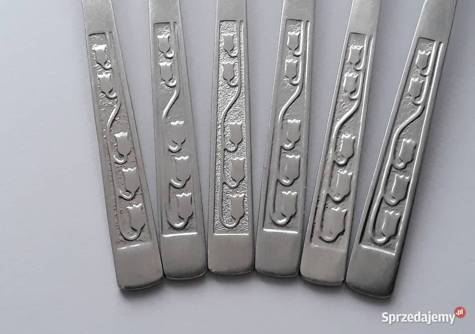 Widelce obiadowe 2 KONWALIE Gerlach sztućce PRL śląskie Dąbrowa Górnicza